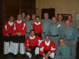 Biella, con i coristi del Coro “GUSANA” di Gavoi (NU), 2003