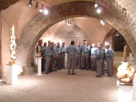 Concerto agli Antichi Forni nell'ambito della Mostra di sculture di Urbano Riganelli