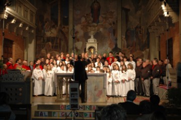 Macerata, Chiesa del Sacro Cuore, con i Pueri Cantores "D.Zamberletti" e la Corale Cantando in ricordo di Don Fernando Morresi (2008)